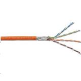 DIGITUS CAT 7 orange Twisted Pair PiMF Installation CableS/FTP, AWG 23/1, LSZH, 1000MHz, 1m