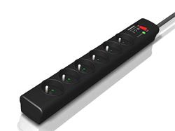 EATON Protection Strip 6 FR, přepěťová ochrana, 6 výstupů, zatížení 10A - poškozená krabice