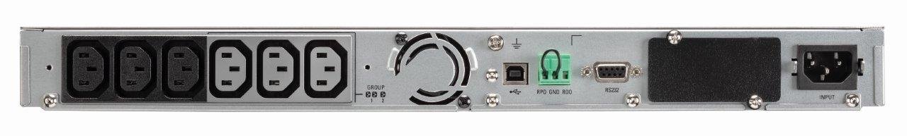 EATON UPS 5P 1150iR G2 Netpack, Line-interactive, Rack 1U, 1150VA/920W, výstup 6x IEC C13, USB, displej, sinus, LAN