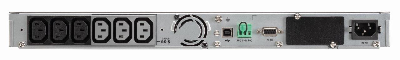EATON UPS 5P 1550iR G2, Line-interactive, Rack 1U, 1550VA/1350W, výstup 6x IEC C13, USB, displej, sinus, slot pro LAN