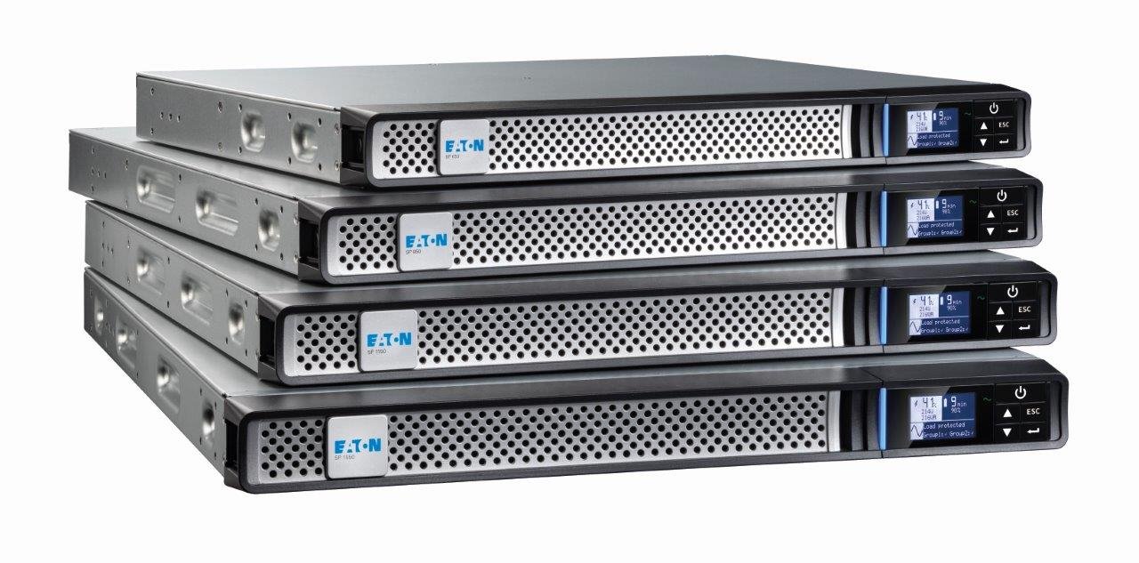 EATON UPS 5P 650iR G2, Line-interactive, Rack 1U, 650VA/520W, výstup 4x IEC C13, USB, displej, sinus, slot pro LAN