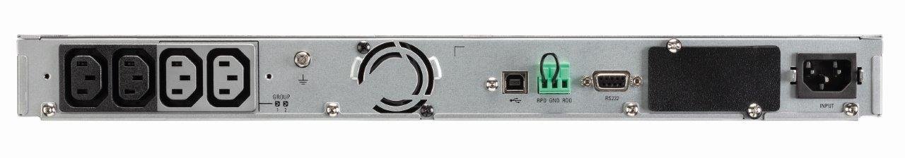 EATON UPS 5P 650iR G2 Netpack, Line-interactive, Rack 1U, 650VA/520W, výstup 4x IEC C13, USB, displej, sinus, LAN