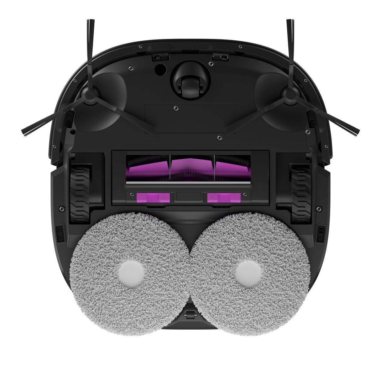 EUREKA Robotický vysavač J12; Suchý a mokrý úklid; vysýpací stanice s nádržkami na vodu, 5kPa, 5200mAh, 150 min, LiDAR