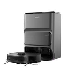 EUREKA Robotický vysavač J12; Suchý a mokrý úklid; vysýpací stanice s nádržkami na vodu, 5kPa, 5200mAh, 150 min, LiDAR