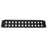 Eurocase panel na kabely GA-28-2U 19" - 24 port