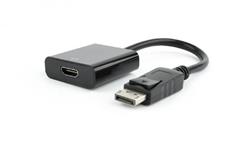 Gembird adaptér DisplayPort (M) / HDMI (F) 10cm kábel, čierny
