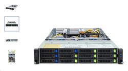 Gigabyte R283-ZF0-AAL1 Dual AMD EPYC 9005/9004 2U, 24xDDR5, 4x Dual slot Gen5 GPUs, 8x 3.5/2.5 Gen5 NVMe/SATA/SAS, 4 x 3