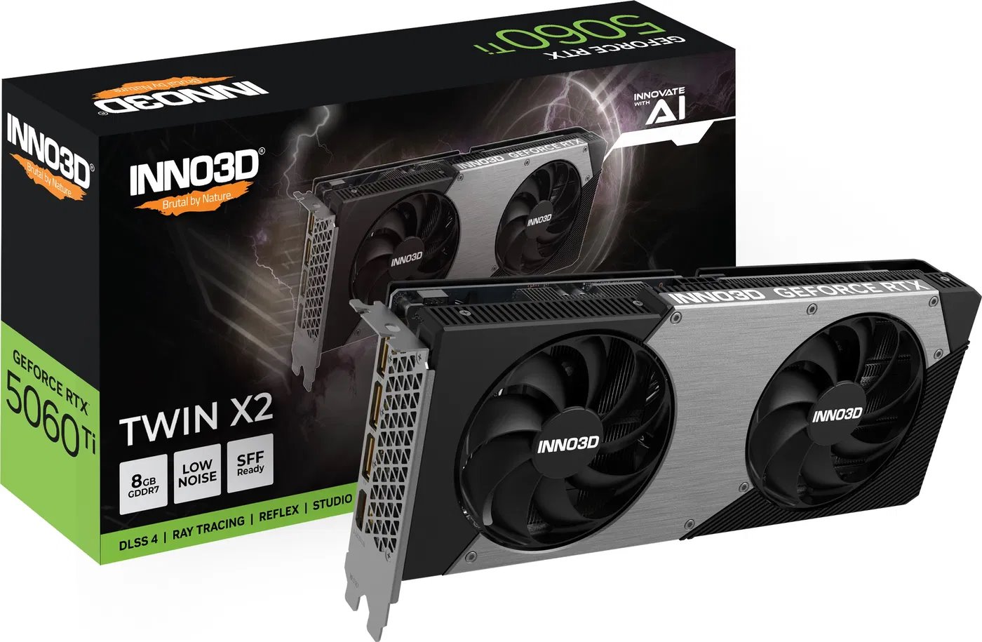 GPU INNO3D NVIDIA GeForce RTX 5060 Ti 8GB TWIN X2