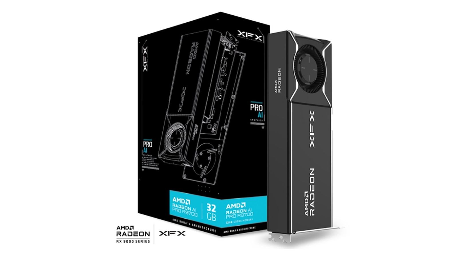 GPU XFX AMD Radeon™ AI Pro R9700 32GB GDDR6