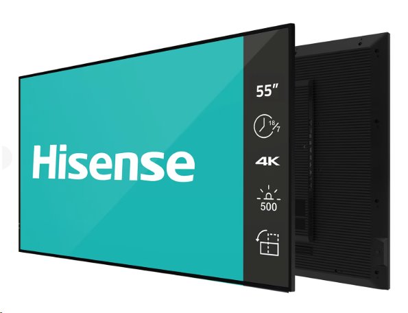 Hisense 55GM50D, 55” 4K UHD Digital Signage Display - 18/7 Operation