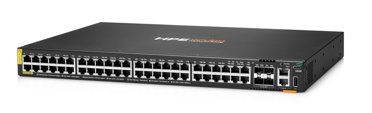 HPE NW Switch CX 6200F 48G CL4 PoE 4SFP 740W