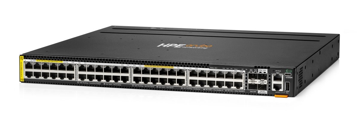 HPE NW Switch CX 6300M 48SR5 CL8/6 P 2SFP56 2SFP+
