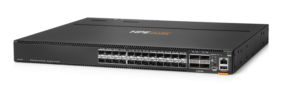 HPE NW Switch CX 8100 24SFP+ 4QSFP28 FB 3F 2AC