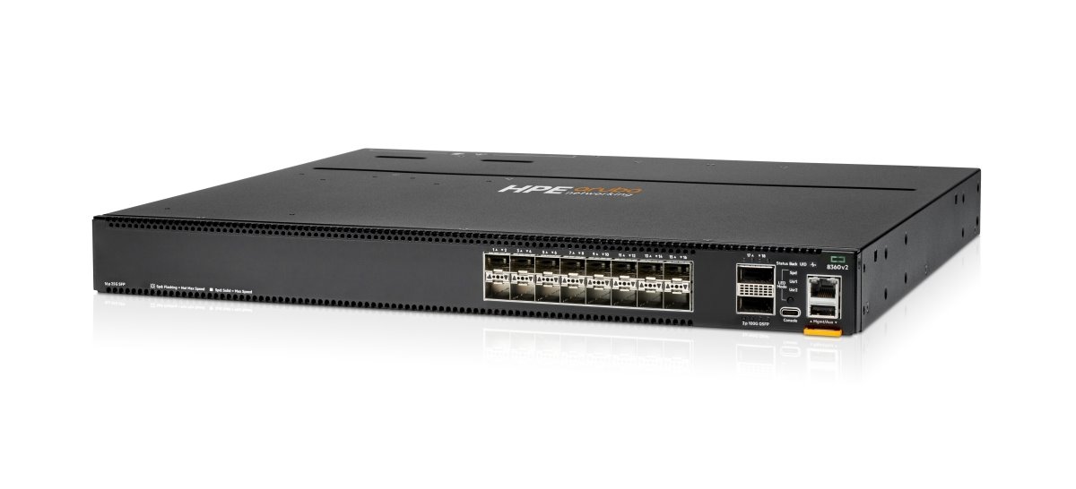 HPE NW Switch CX 8360v2 16SFP28 2QSFP28 BF 3F 2AC