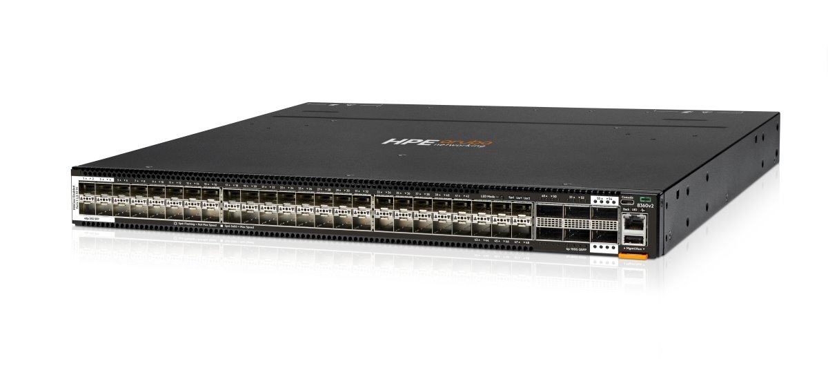 HPE NW Switch CX 8360v2 48SFP28 6QSFP28 BF 5F 2AC