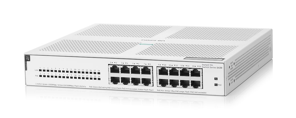 HPE NW Switch Instant On 1430 16G CL4 PoE 124W
