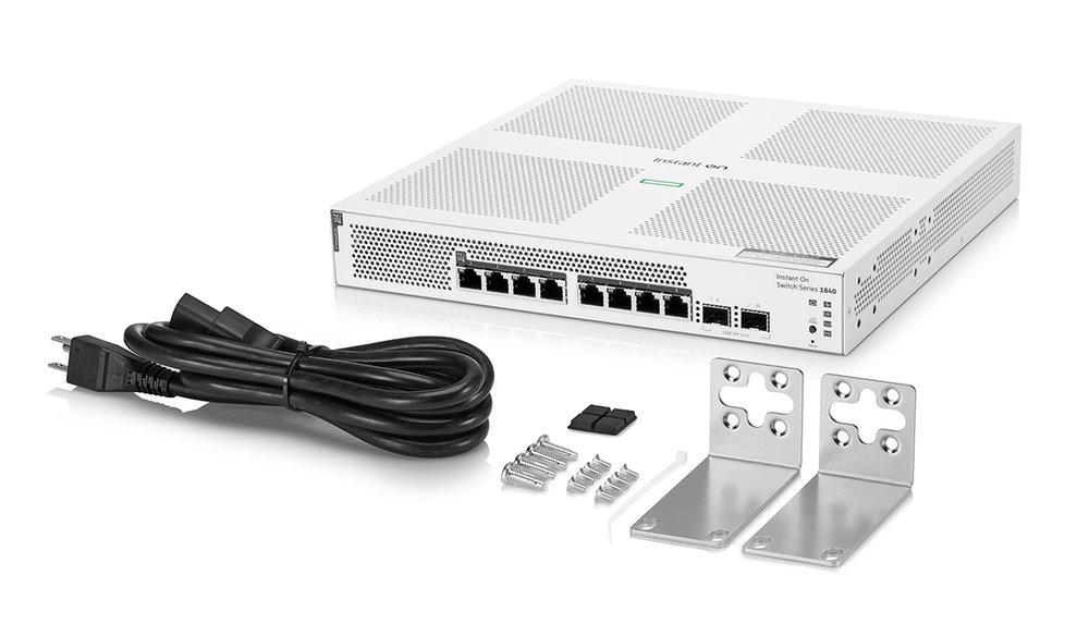 HPE NW Switch Instant On 1840 8G 2SFP PoE 124W