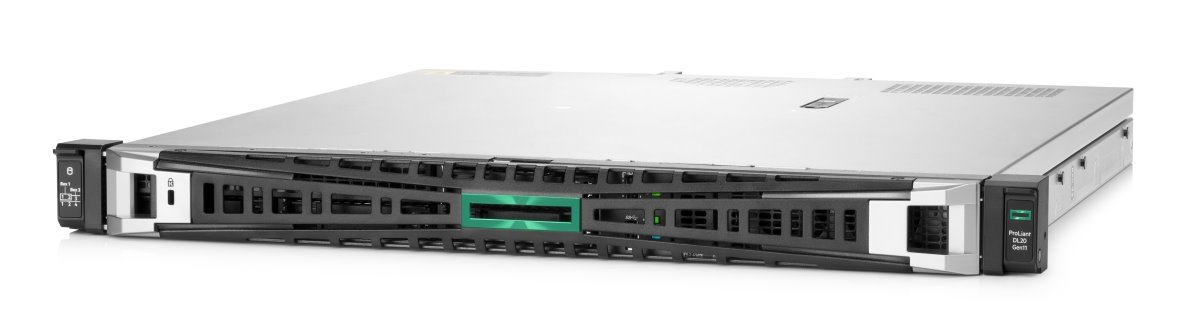 HPE Server DL20 G11 6333P, 1P, 1x32GB, 2x480GB SSD, VROC, 4SFF, iLO6, 1x1000W, 1U, Rack, 3/3/3 Smart Choice
