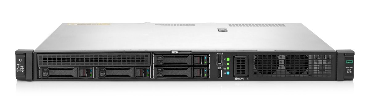 HPE Server DL20 G11 E-2436, 1P, 1x32GB, 2x480GB SSD, VROC, 4SFF, iLO6, 1x800W, 1U, Rack, 3/3/3 Smart Choice