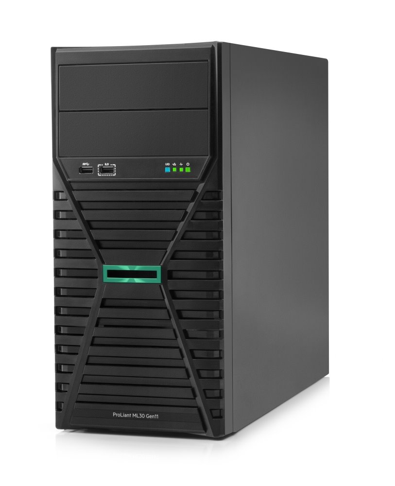 HPE Server ML30 G11 6325P, 1P, 1x32GB, 2x960GB SSD, VROC, 4LFF, iLO6, 1000W, Tower, 3/1/1 Smart Choice