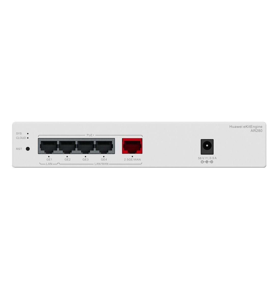 Huawei eKit AR280 Router 1x 2.5G WAN, 4G LAN, 41W PoE+, WAC, VPN, Cloud Managed, Fanless, Desktop