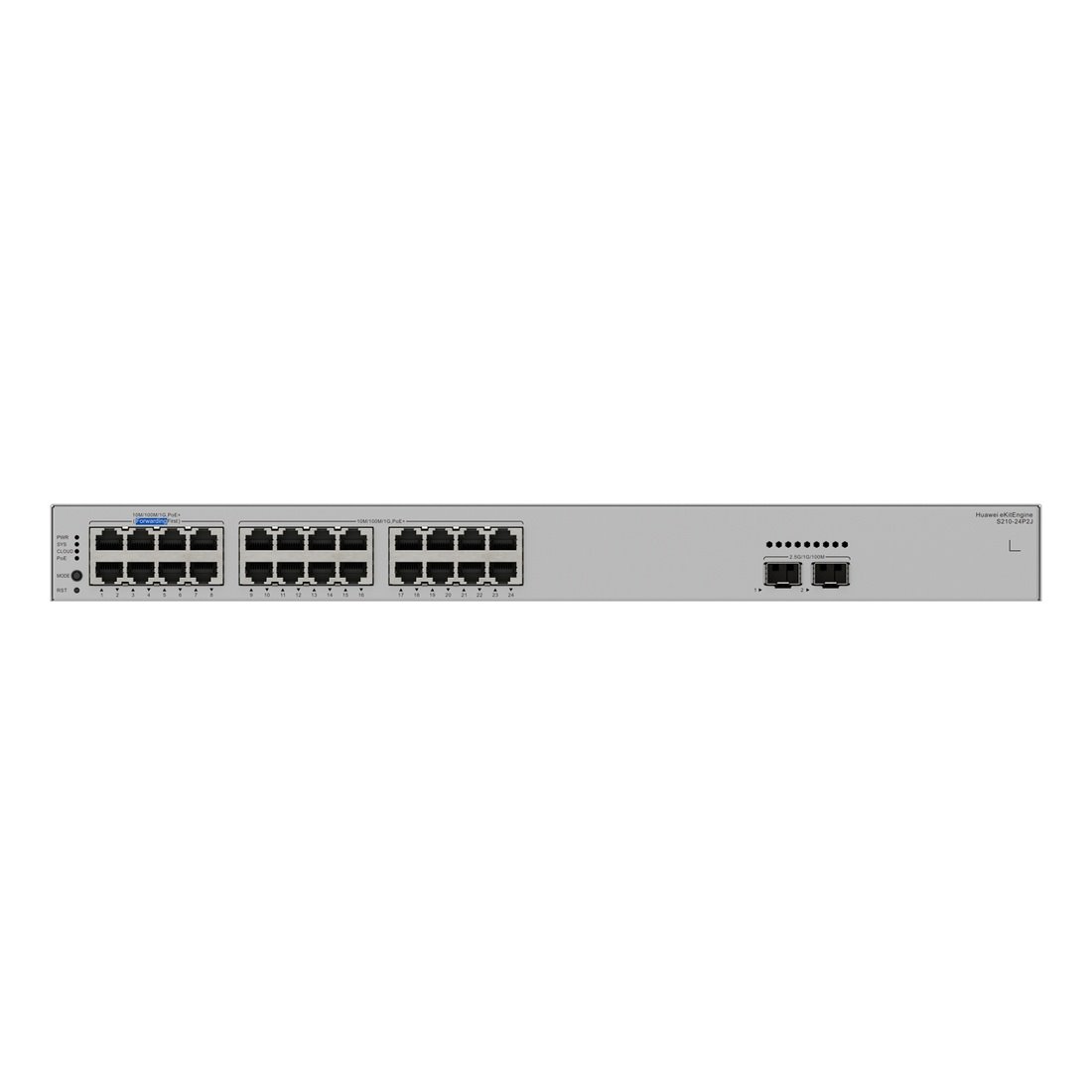 Huawei S210-24P2J Switch 24G PoE+, 2x 2.5G SFP, 400W PoE, L2 Managed, Rack