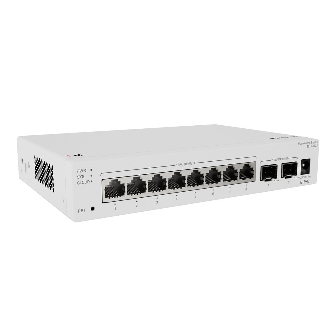 Huawei S210-8T2J Switch 8G, 2x 2.5G SFP, L2 Managed, Fanless, Desktop