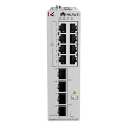 Huawei S210I-8P4SX průmyslový Switch 8G PoE+, 2SFP, 2SFP+, L2 Managed, DIN, Fanless