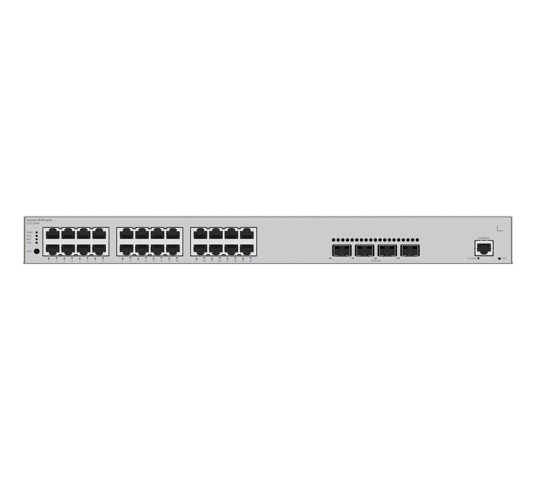 Huawei S310-24P4X Switch 24G PoE+, 4SFP+, L3 Managed, Rack