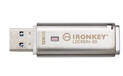 Kingston flash disk 128GB IronKey Locker+ 50