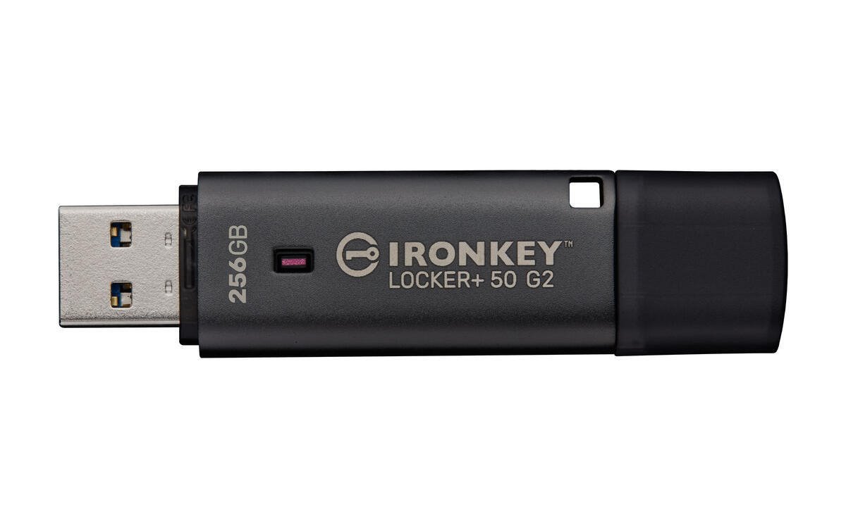 Kingston flash disk 256GB IronKey Locker+ 50 G2 FIPS 197 AES-256
