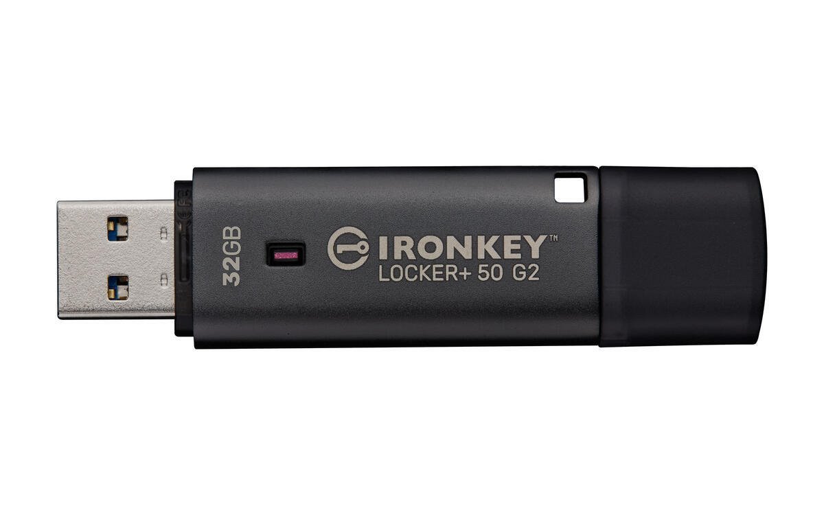 Kingston flash disk 32GB IronKey Locker+ 50 G2 FIPS 197 AES-256