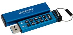Kingston flash disk 64GB IronKey Keypad 200, FIPS 140-3 Lvl 3 (Pending) AES-256 Encrypted