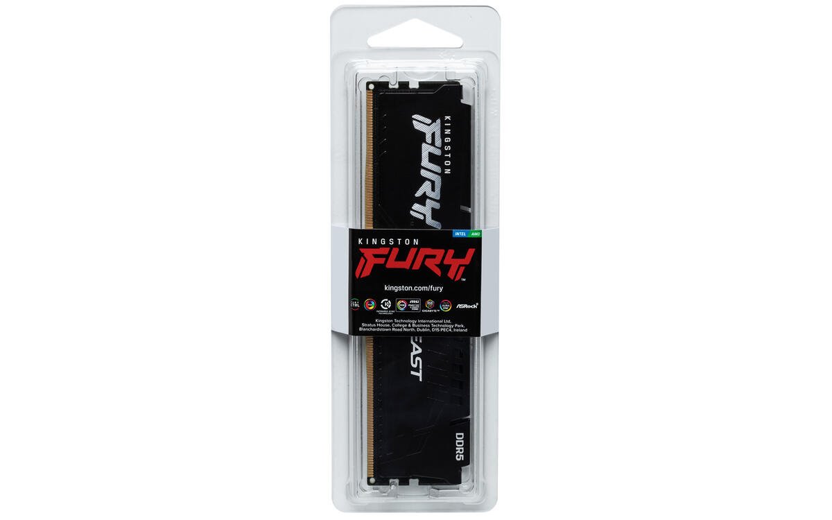 Kingston FURY Beast DDR5 16GB 6000MT/s DIMM CL30 XMP