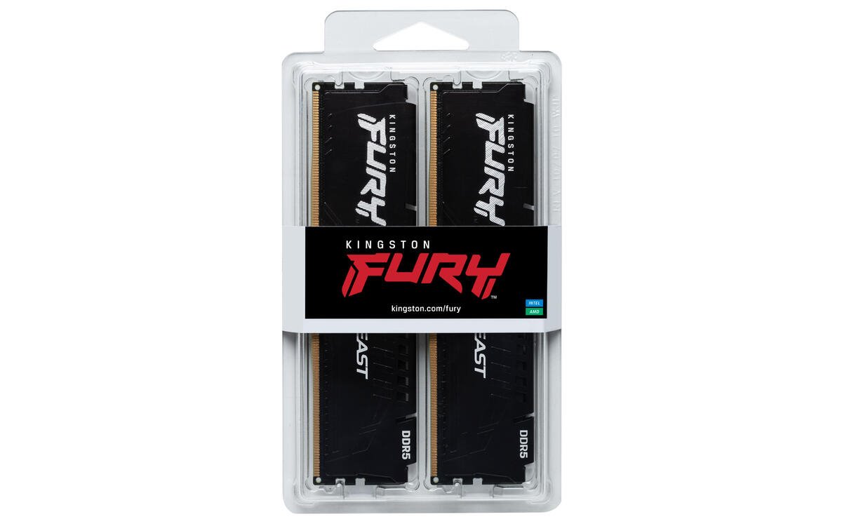 Kingston FURY Beast DDR5 32GB (Kit 2x16GB) 6000MT/s DIMM CL30 EXPO