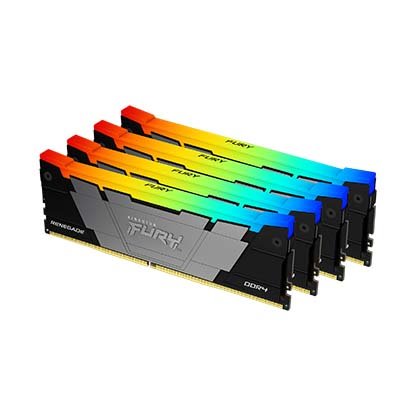 Kingston FURY Renegade DDR4 64GB (Kit 4x16GB) 3200MT/s DIMM 1GBx8 CL16 RGB