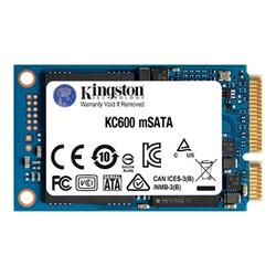 Kingston SSD 1024GB KC600 mSATA 3D TLC SM2259 (ctení/zápis: 550/520MB/s)