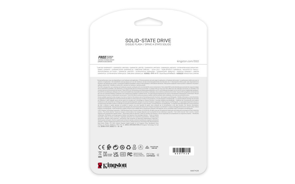 Kingston SSD 4096GB KC3000 PCIe 4.0 NVMe M.2 TLC (čtení/zápis: 7000/7000MB/s; 1M/1M IOPS)