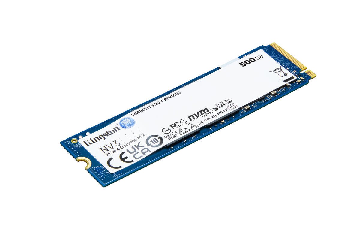 Kingston SSD 500GB NV3 NVMe™ PCIe M.2 2280 (ctení/zápis: 6000/5000MB/s;)