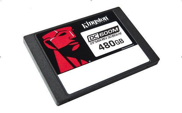 Kingston SSD DC600M 960GB SATA III 2.5" 3D TLC (čtení/zápis: 560/530MBs; 94/65k IOPS; 1DWPD), Mixed-use