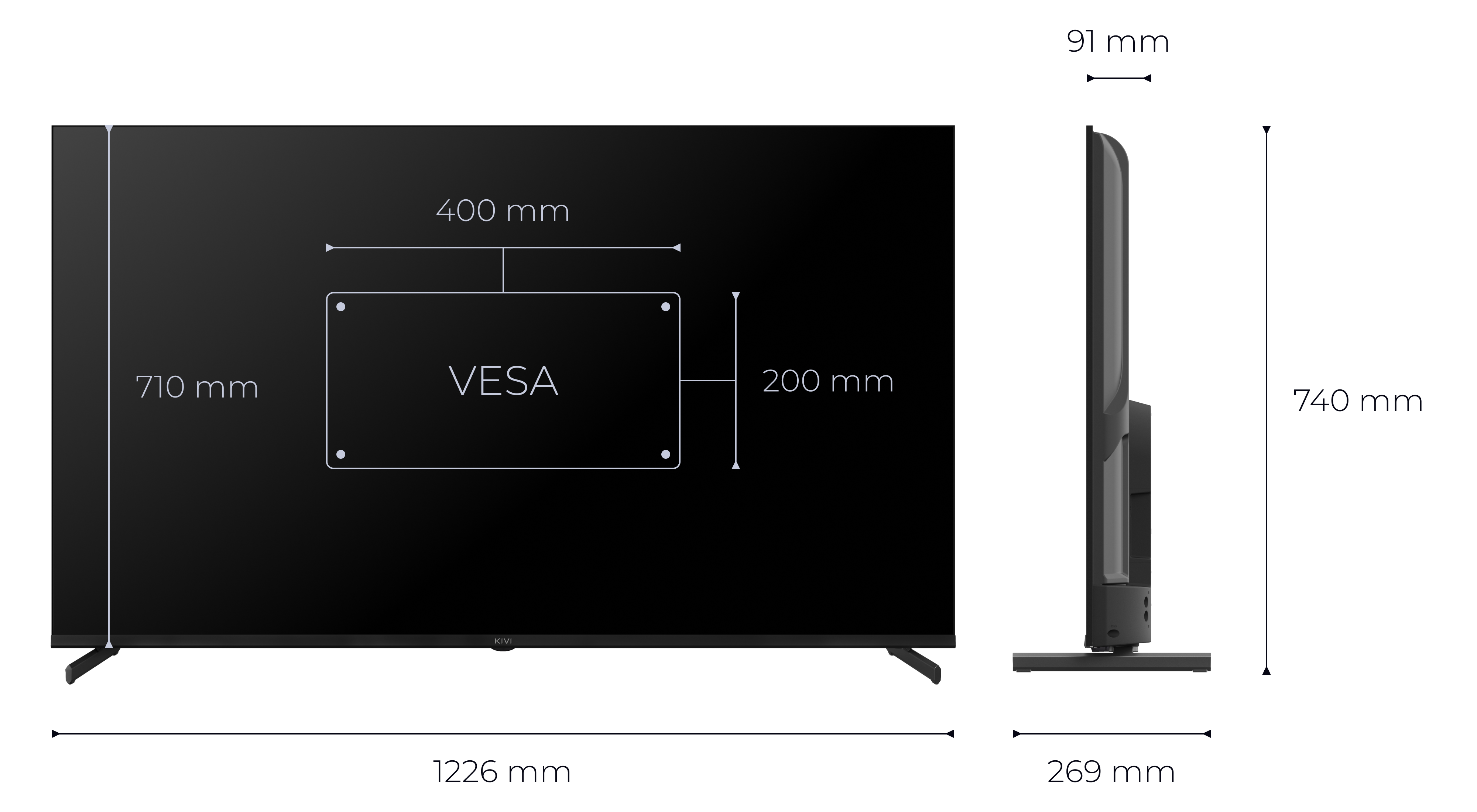 KIVI 55U720QB 55'' Prime E5 QLED 4K Google TV