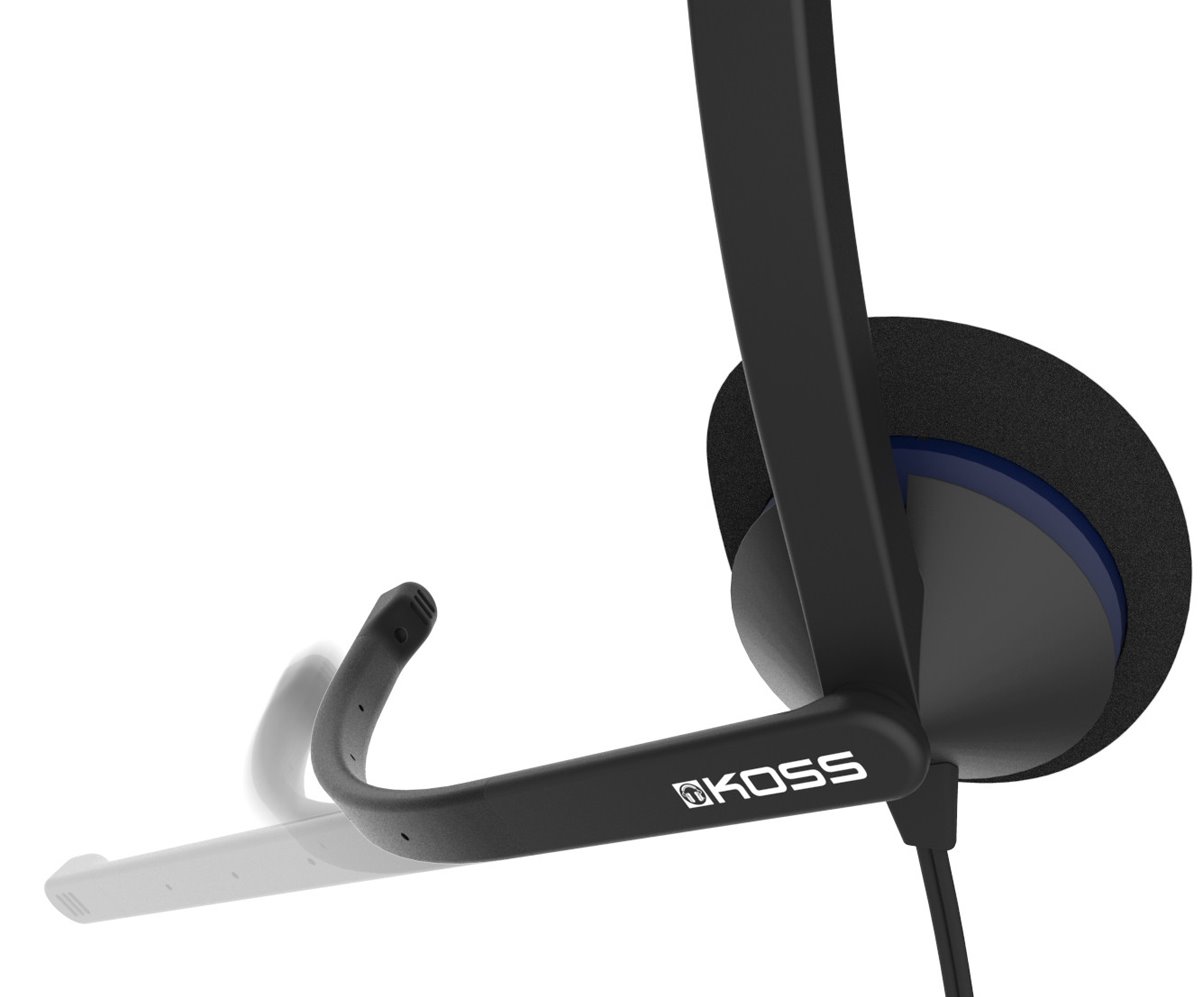 KOSS Headset CS195 USB, 20Hz - 22kHz, 102dB/mW, 2.4m, mikrofon - černá