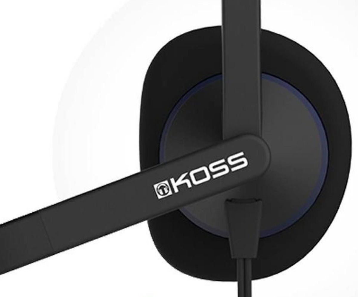 KOSS Headset CS195 USB, 20Hz - 22kHz, 102dB/mW, 2.4m, mikrofon - černá