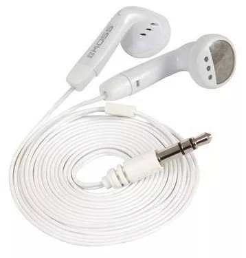 KOSS sluchátka KE5w, 60Hz - 20kHz, 98dB/mW, 3.5mm jack, 1.2m - bílá