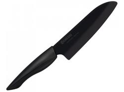 Kyocera keramický nůž, Shin Black Series, Kuchařský nůž santoku, 16 cm, ZK-160 BK-BK