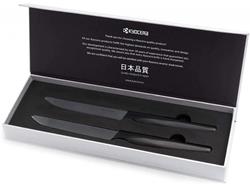 Kyocera keramický nůž, Steak Knives, Sada steakových nožů, 2 kusy, černá rukojeť, černá čepel, SK-2PC BKBK EU