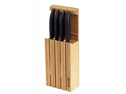 Kyocera stojan na až 4 keramické nože (max. délka čepele 20 cm), Bamboo Knife Block