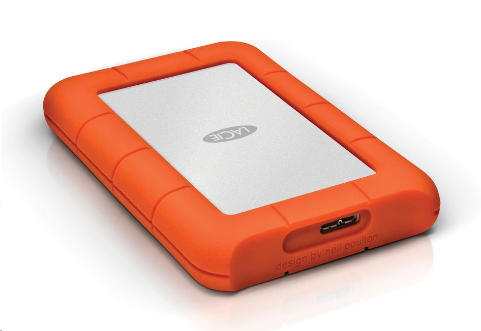 LaCie HDD Externí Rugged Mini 2.5" 2TB - USB 3.0, Oranžová