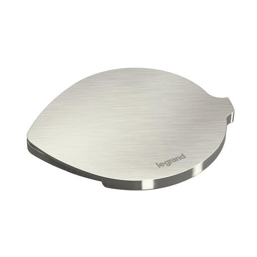 Legrand - Incara™ Disq 60 - Zapuštěná zásuvka 2P+T, černá s kovovým krytem, 2m