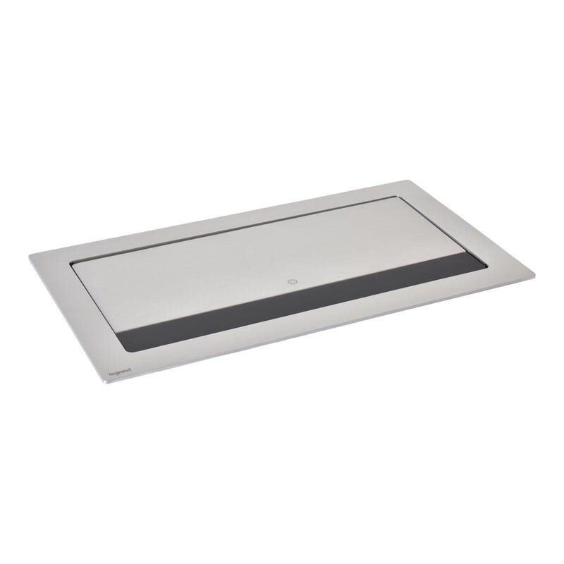 Legrand - Incara™ Flip-up - Zapuštěný zásuv. blok uzavíratelý 3x2P+T/USB A+C (15W), kabel 2m
